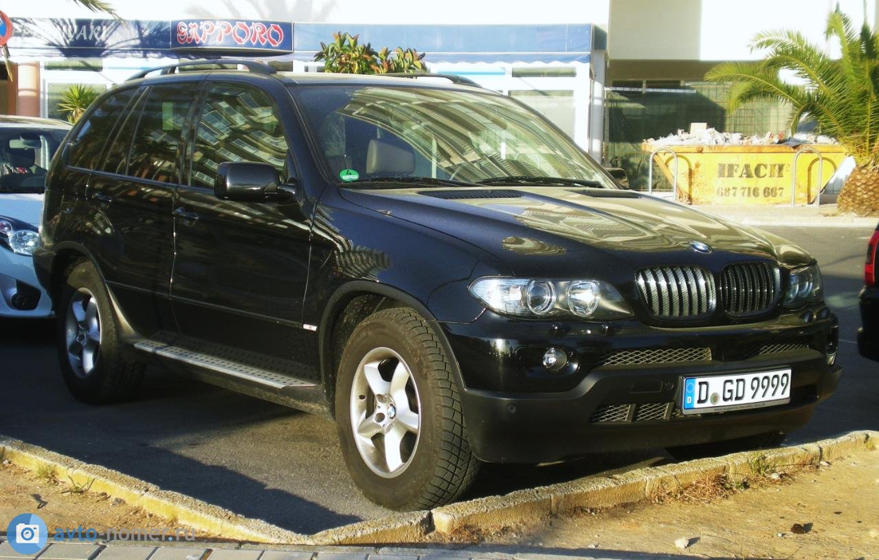 D GD 9999, BMW X5 1st gen (E53), 1999–2006