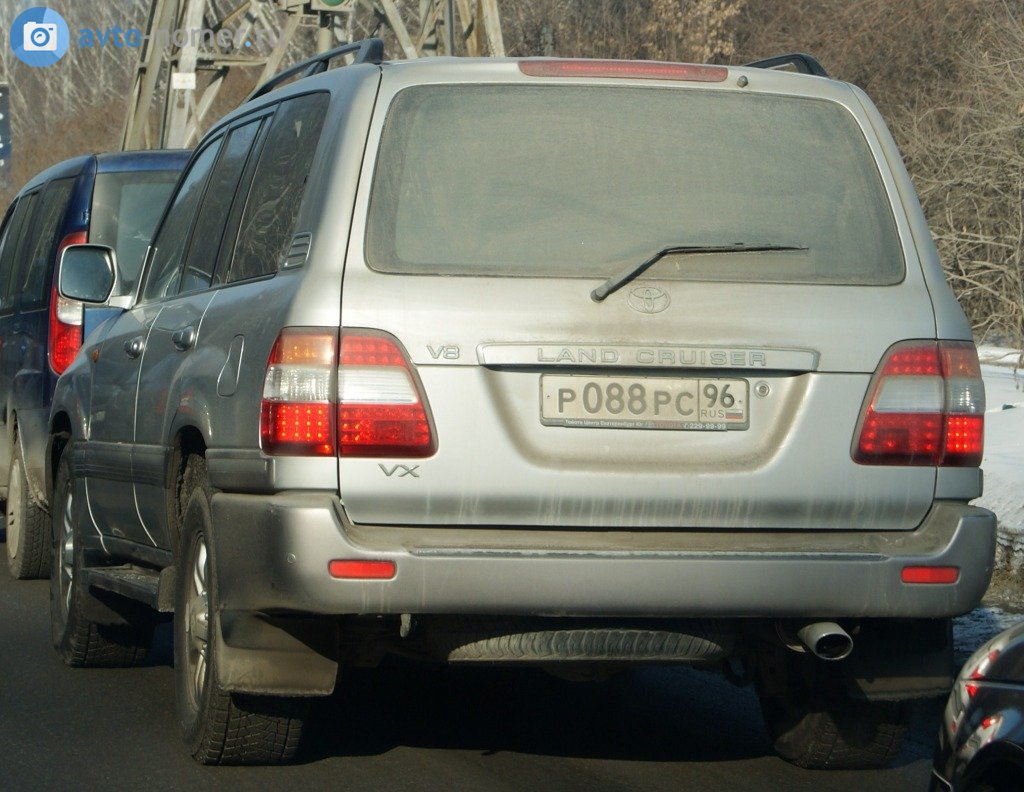 р 088 рс 96, Toyota Land Cruiser 100 (J100), 1998–2007