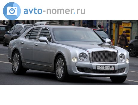 н017рт197, Bentley Mulsanne