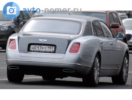 н017рт197, Bentley Mulsanne