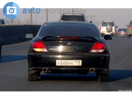 к666мк178, Hyundai Tiburon
