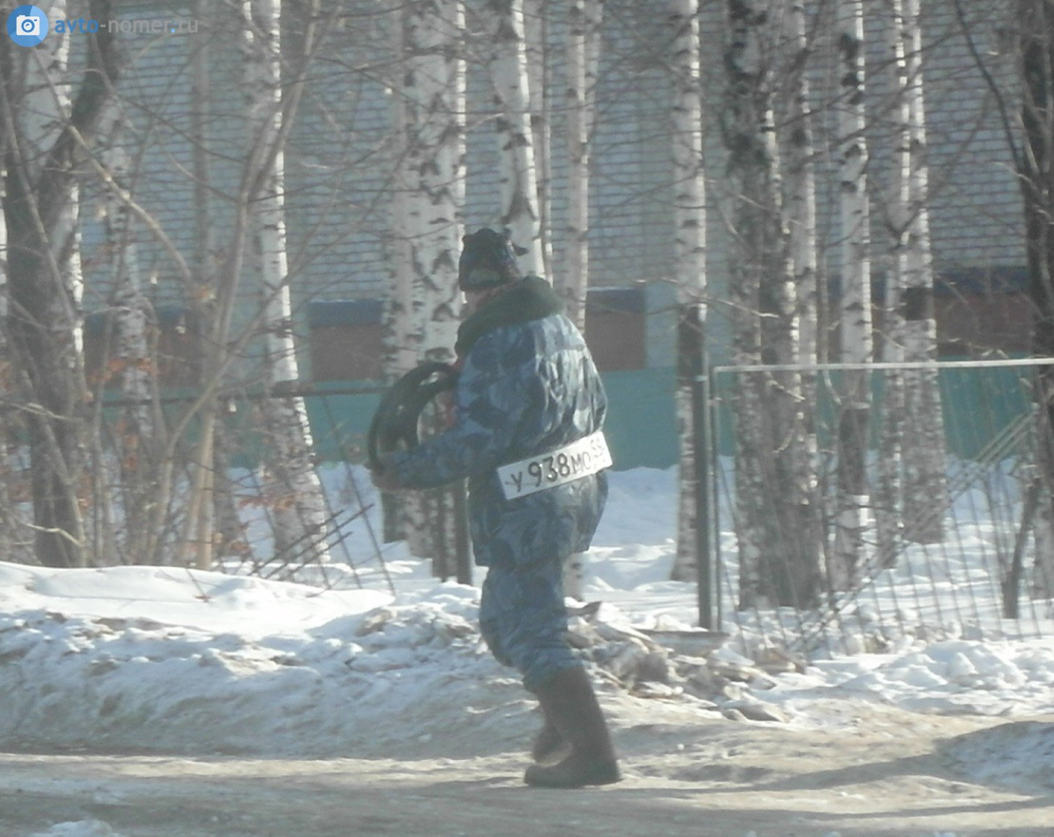 у 938 мо 59, License plate without vehicle 