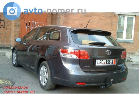 LRO 158 A, Toyota Avensis