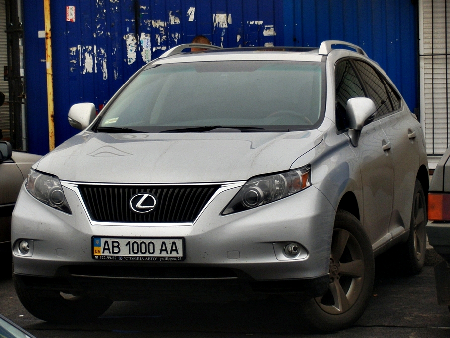 AB 1000 AA, Lexus RX 3rd gen (AL10), 2008–2012