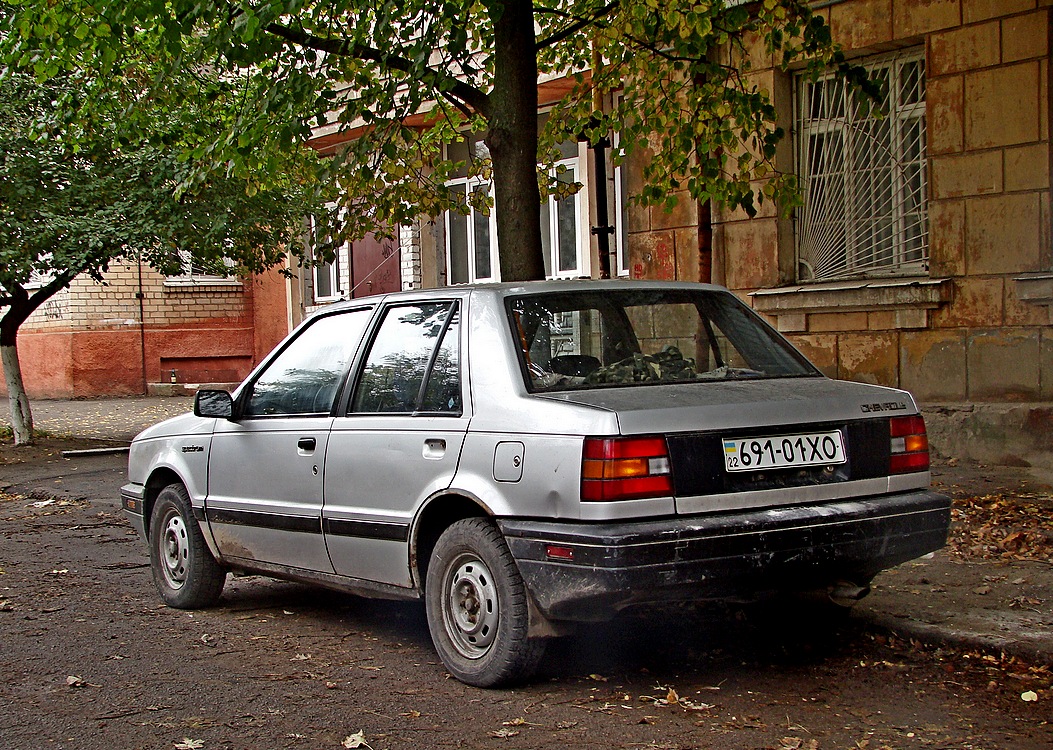 22 691-01 XO, Chevrolet Spectrum 1st gen 4-door Sedan (JT150; R-body), 1984–1988