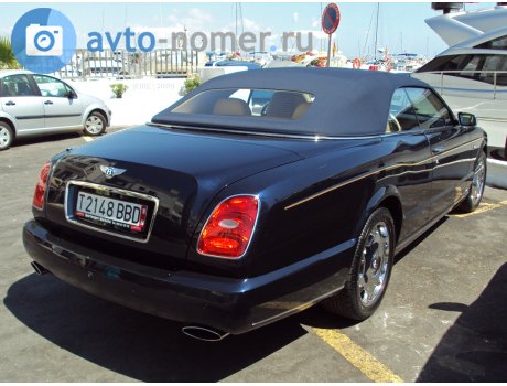 T 2148 BBD, Bentley Azure